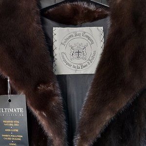 Mint Condition 3/4 length Dark Ranch Mink Coat